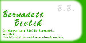 bernadett bielik business card